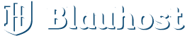 Blau Host Logo White